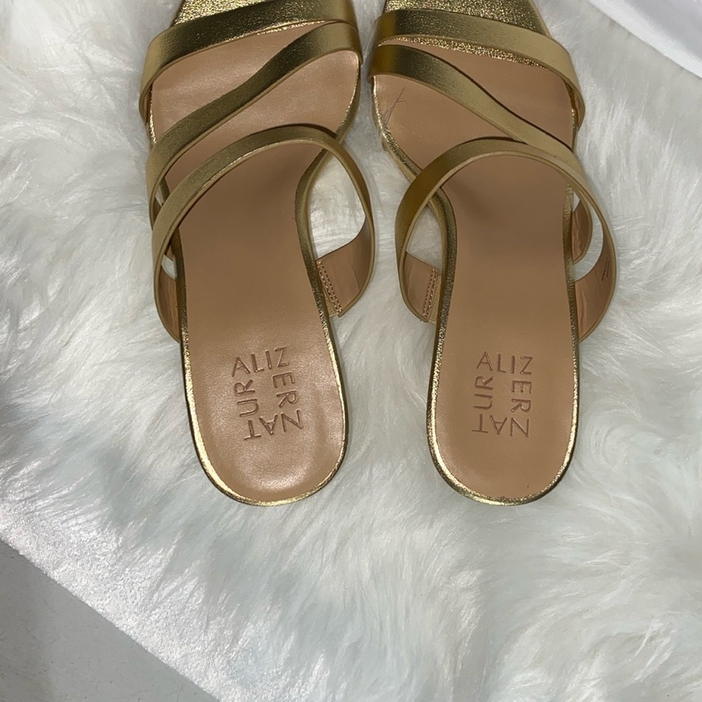 Naturalizer Gold Strappy Heels - Picture 4 of 4
